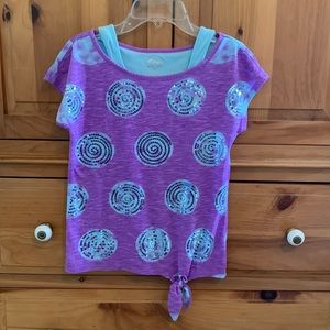 Justice Sequined Top • Girls Size 10